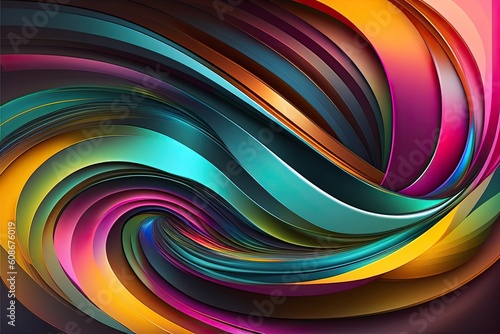 Colorful Bright Design of Abstract Background. Generative AI