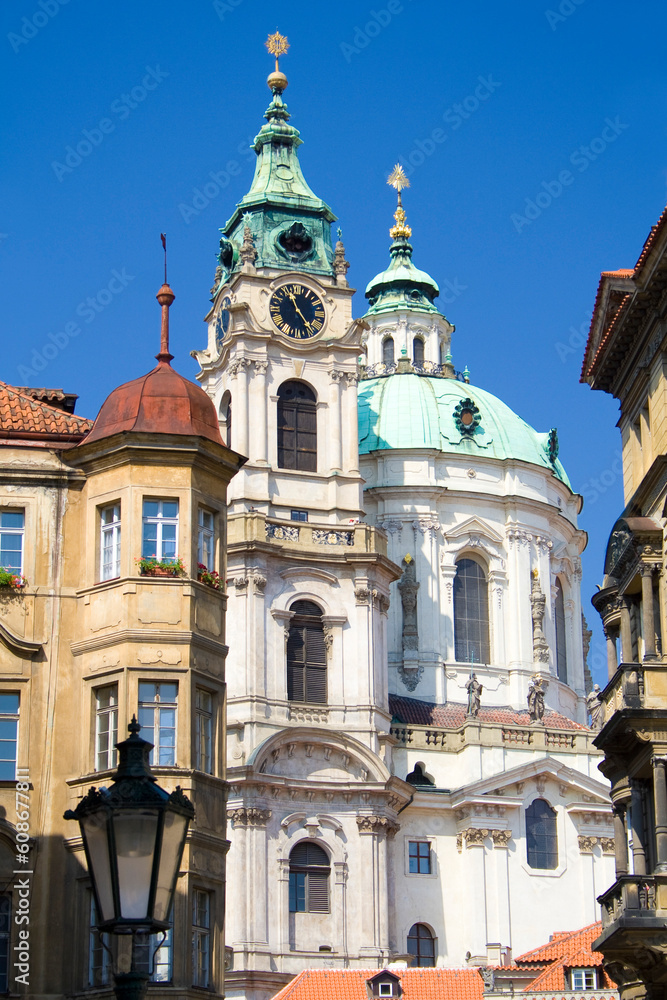 Nikolauskirche, Prager Kleinseite  Mala Strana, UNESCO-Weltkulturerbe, Prag, Tschechische Republik, Europa