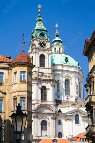 Nikolauskirche, Prager Kleinseite Mala Strana, UNESCO-Weltkulturerbe, Prag, Tschechische Republik, Europa