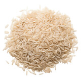 pile of rice isolated on transparent background cutout