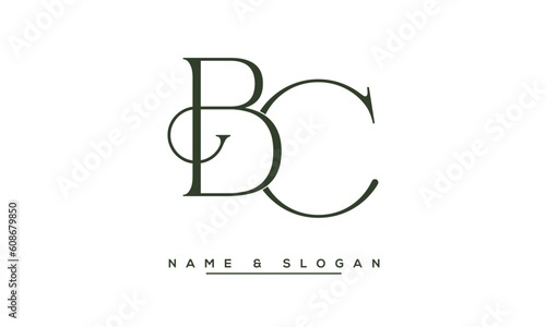BC,  CB,  B,  C   Abstract  Letters  Logo  Monogram