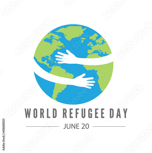 World refugee day, vector, icon.