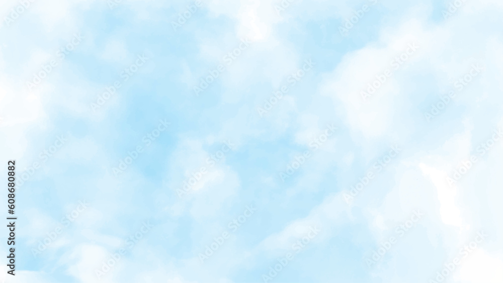 Blue sky white cloud white background. Sky and White Cloud Background