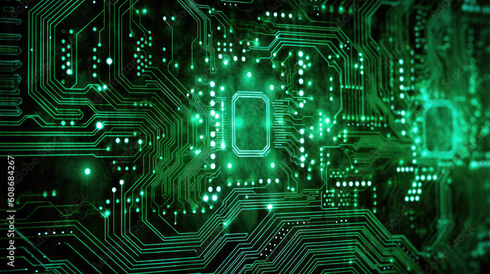 Green high tech circuit board Green high tech circuit board