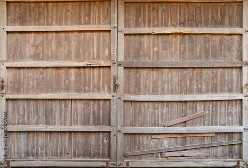 The Wooden gate texture background