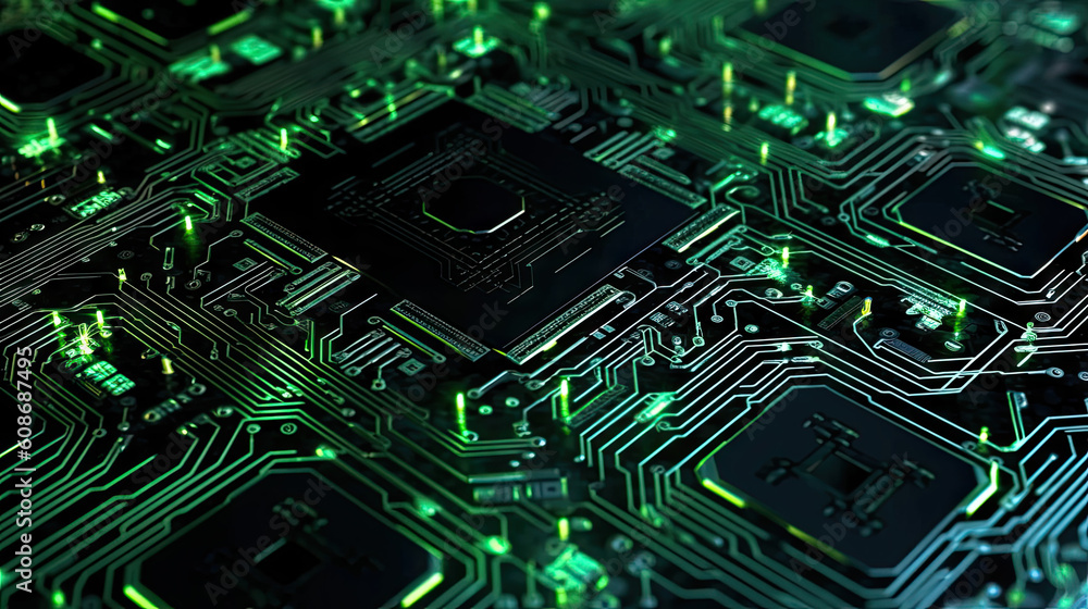 Green high tech circuit board Green high tech circuit board