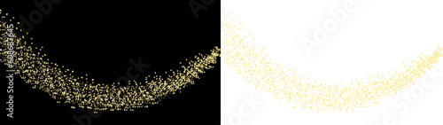 particle light with yellow colour transparent background