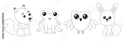 Photography Connect the dots, educational game for children