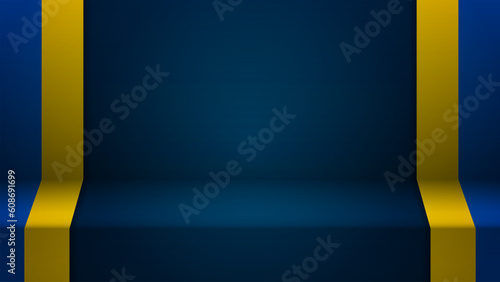 3d background with flag of Ukraine