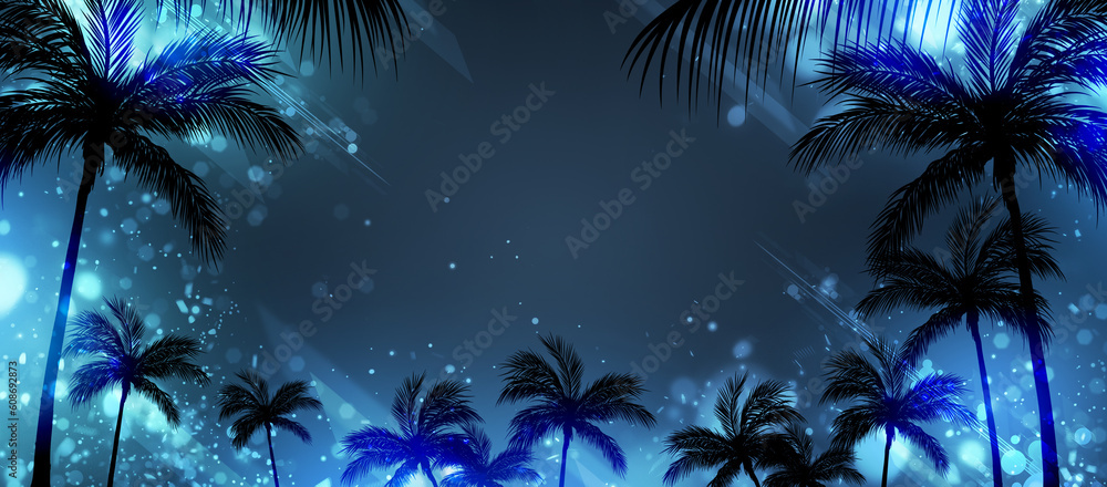 music dance tropical banner