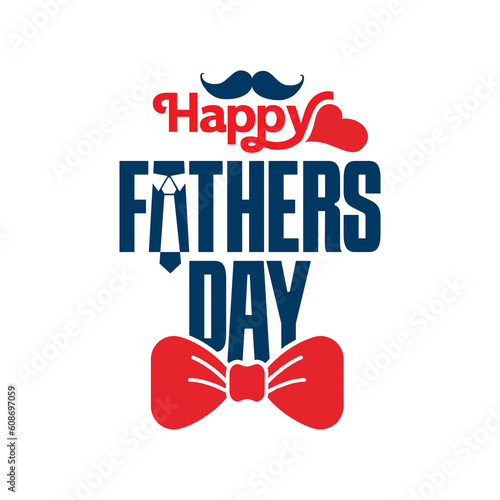 Happy Father's Day to all our fathers. Father's Day poster or flyer template on blue background. Happy International Father's Day. Billboard, Poster, Social Media, Greeting Card template. Kutlu olsun