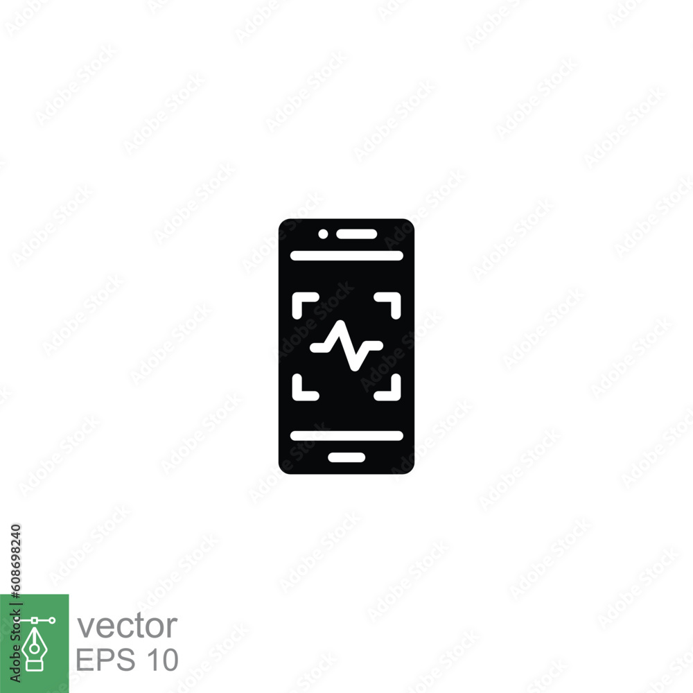 Voice recognition icon. Simple solid style. Speak control, mobile phone with sound wave, smart device concept. Black silhouette, glyph symbol. Vector illustration isolated on white background. EPS 10. Voice recognition icon. Simple solid style. Speak control, mobile phone with sound wave, smart device concept. Black silhouette, glyph symbol. Vector illustration isolated on white background. EPS 10.