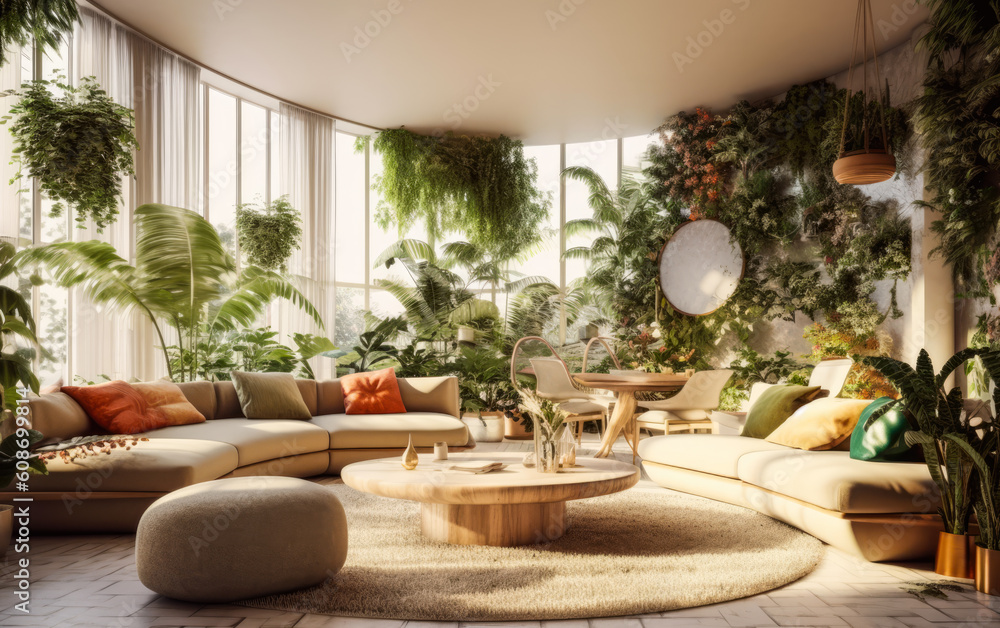 Picture of Luxury sustainable green living solution. Eco-friendly houseing ...