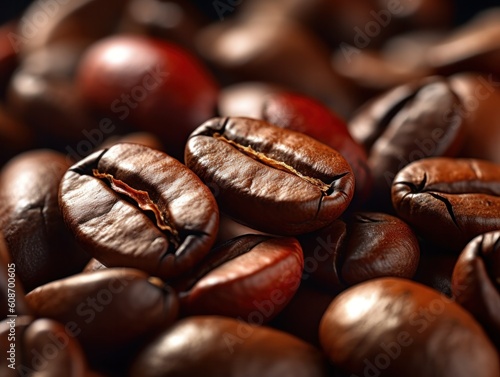 brown coffee roast ready to be brewed, generative ai