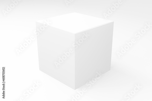 Square box mockup, cosmetic, packaging mockup design © Ibnu
