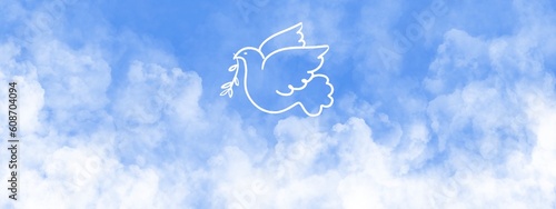 Web banner santa colomba bianca pasquale pace purezza spensieratezza libertà innocenza 