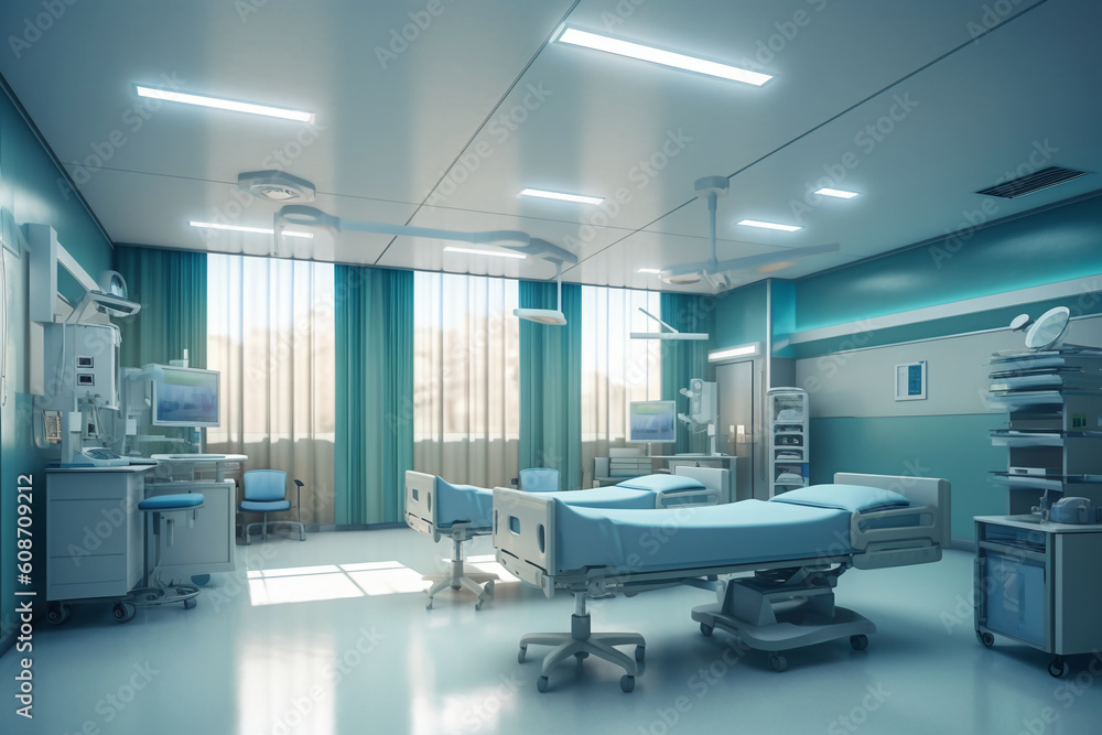 hospital background for website, AI generative hospital background for website, AI generative