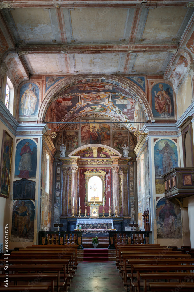Historic church of Madonna della Selva at Fagnano Olona, Italy