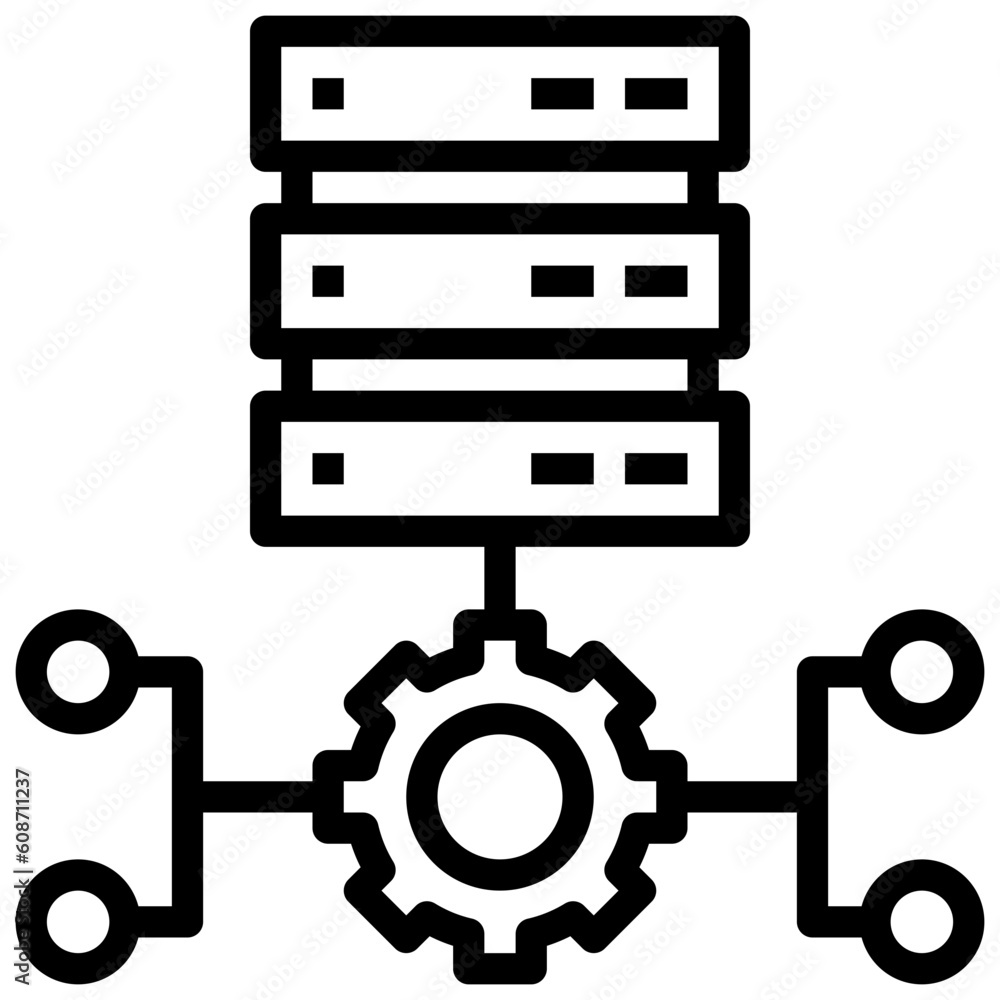 data processing line icon,linear,outline,graphic,illustration data processing line icon,linear,outline,graphic,illustration