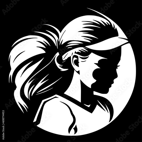 Softball - High Quality Vector Logo - Vector illustration ideal for T-shirt graphic