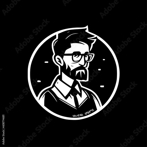 Teacher | Minimalist and Simple Silhouette - Vector illustration