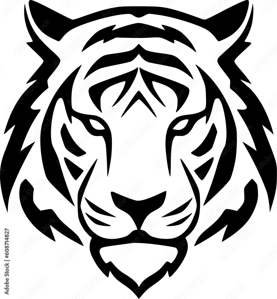 Fototapeta premium Tiger - Minimalist and Flat Logo - Vector illustration