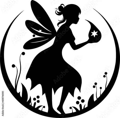 Fairy - High Quality Vector Logo - Vector illustration ideal for T-shirt graphic