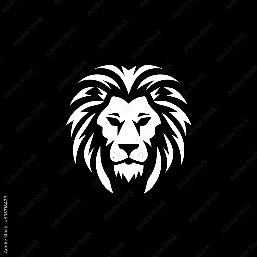 Lion | Black and White Vector illustration Lion | Black and White Vector illustration
