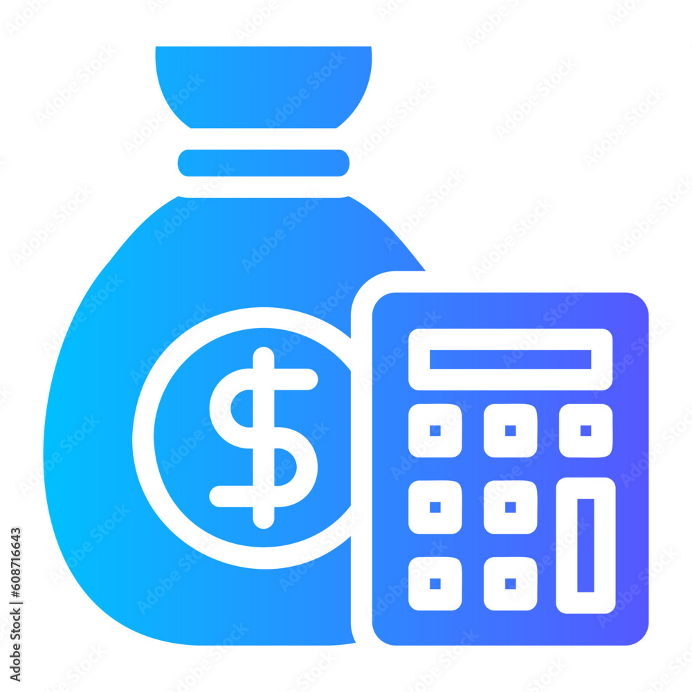 budget gradient icon budget gradient icon
