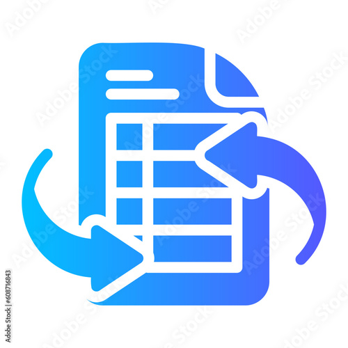revision gradient icon