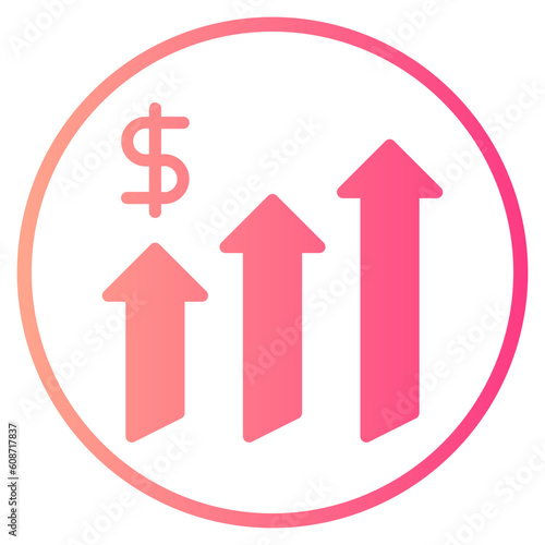 growth gradient icon