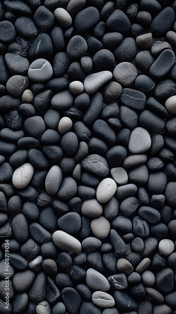 Illustration of small sea stone pebble background, AI Generated Illustration of small sea stone pebble background, AI Generated