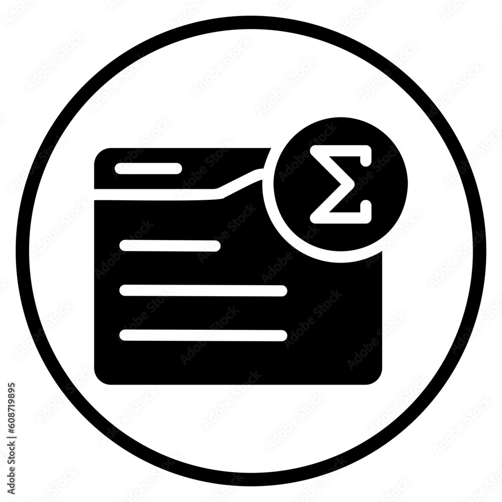 sum glyph icon