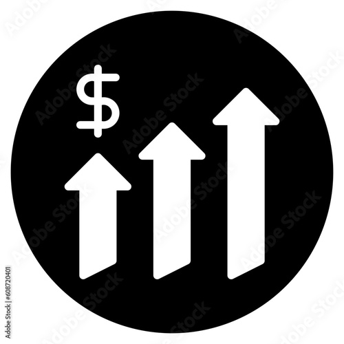 growth glyph icon