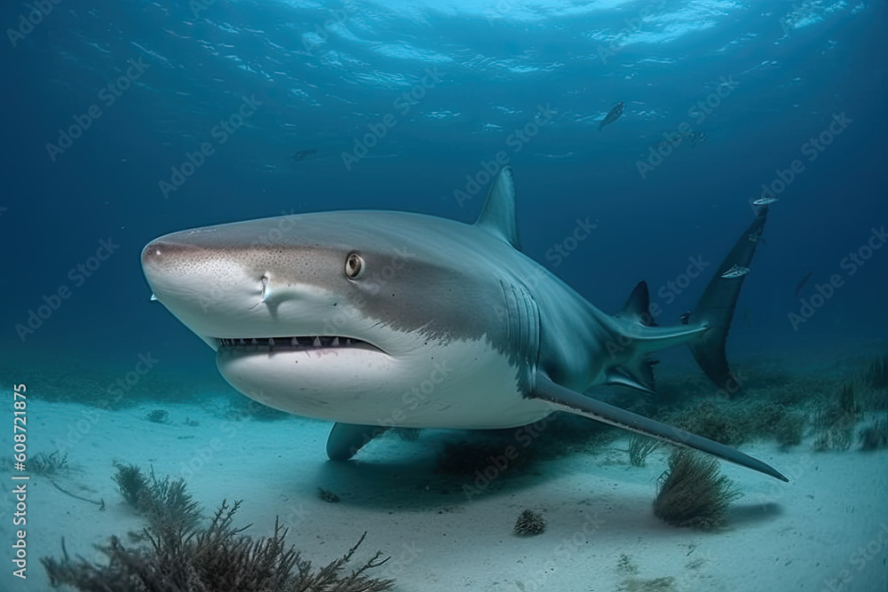 Fototapeta premium Shark, generative ai