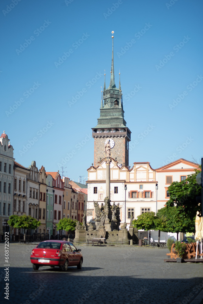 Fototapeta premium view of the old town of Pardubice, Czech Republic