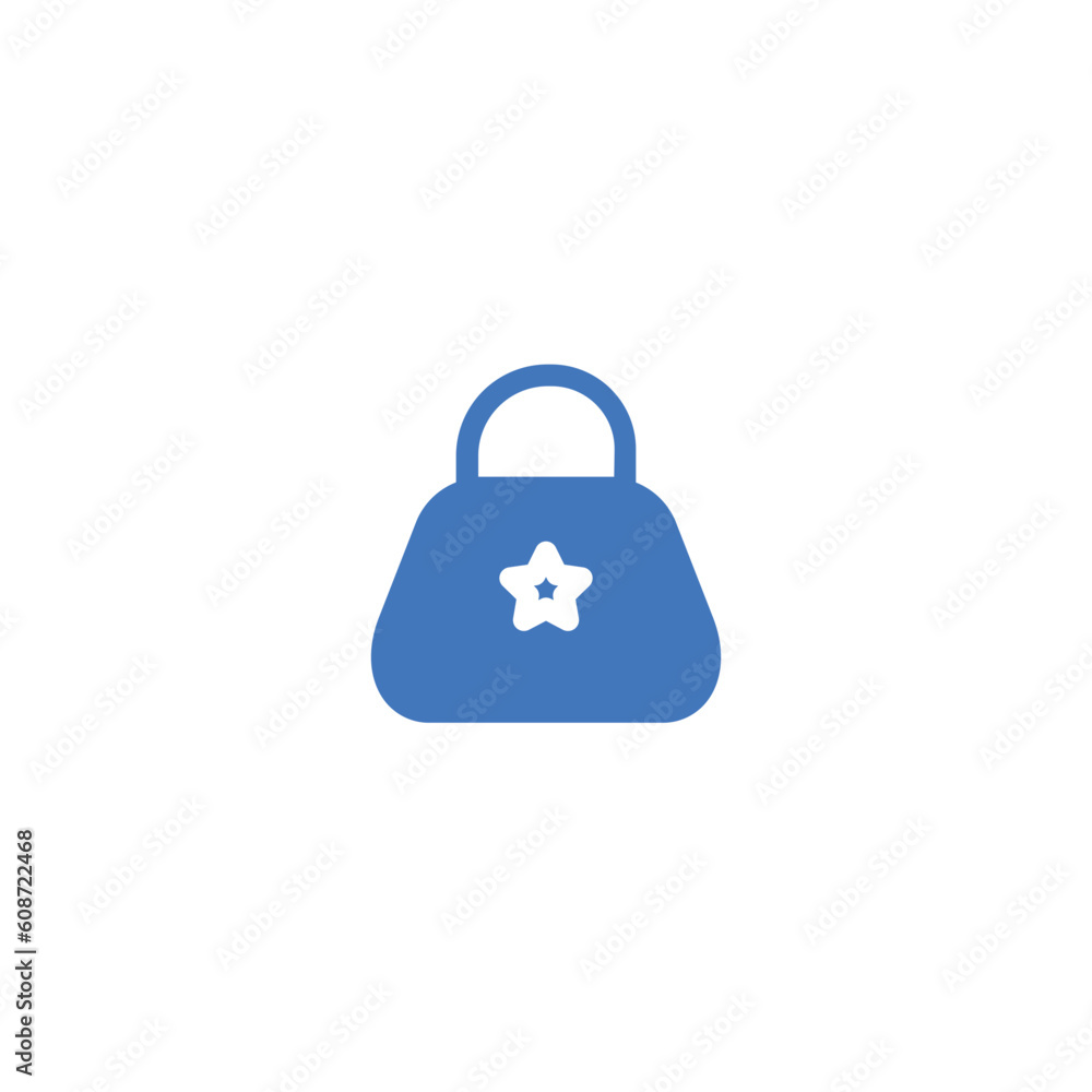 female girl handbag solid icon female girl handbag solid icon