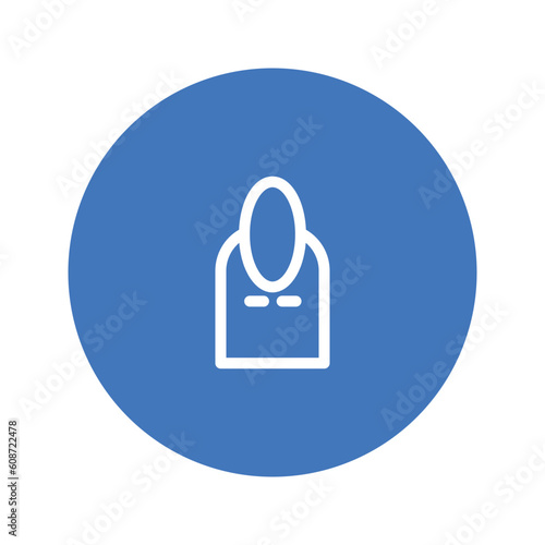 finger nail spa solid icon