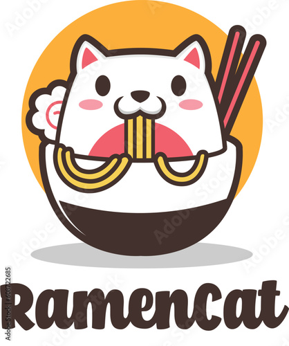 Ramen Cat Cartxxoon Logo