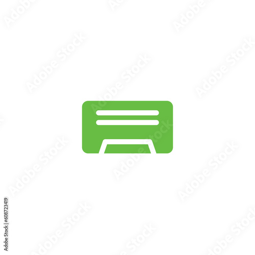 indoor ac split solid icon
