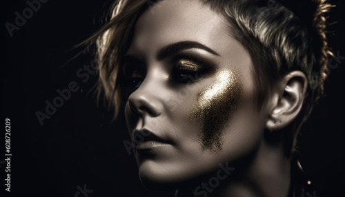 Wallpaper Mural Beautiful woman, elegance and sensuality in fine art portrait generated by AI Torontodigital.ca