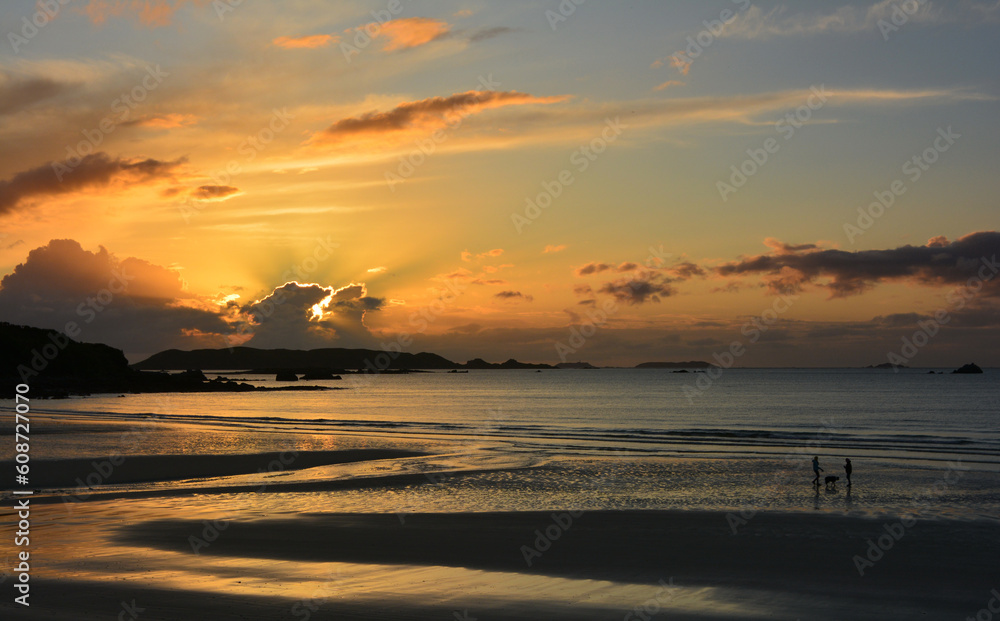 Joli coucher de soleil en Bretagne