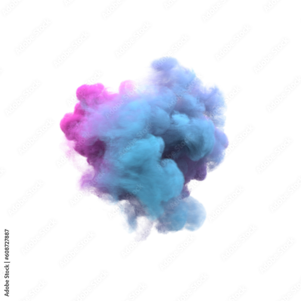 Fototapeta premium Smoke 3D Shapes Transparent PNG Images