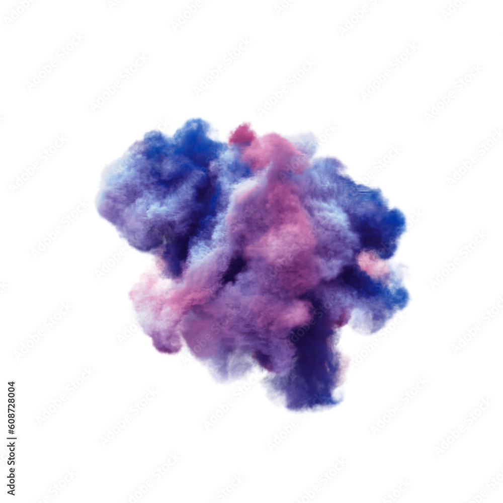 Fototapeta premium Smoke 3D Shapes Transparent PNG Images