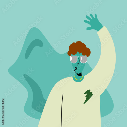 handsome guy wearing glasses