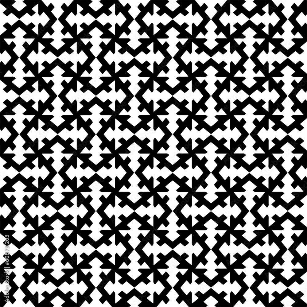 Seamless vector background with repeat pattern. Black and white color. Perfect for fashion, textile design, cute themed fabric, on wall paper, wrapping paper, fabrics and home decor.