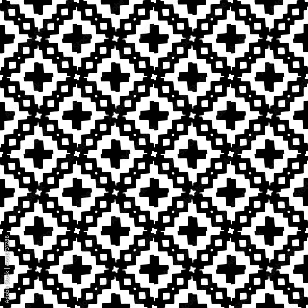Seamless vector background with repeat pattern. Black and white color. Perfect for fashion, textile design, cute themed fabric, on wall paper, wrapping paper, fabrics and home decor. Seamless vector background with repeat pattern. Black and white color. Perfect for fashion, textile design, cute themed fabric, on wall paper, wrapping paper, fabrics and home decor.