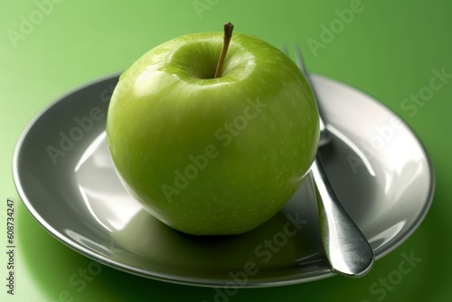 Green Apple - Generative AI photo