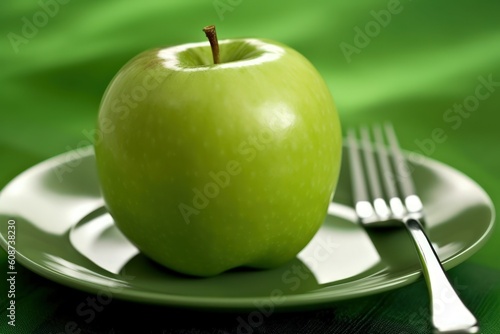 Green Apple - Generative AI photo