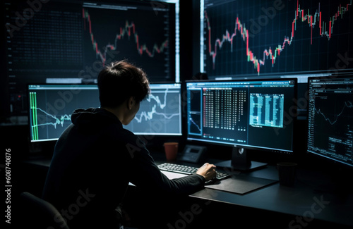 Master of the Digital Marketplace: The Journey of a Cryptocurrency Trader Illuminated by the Flickering Candlestick Charts, Capitalizing on Volatility and Reaping Profits in the Blockchain-Driven Fina